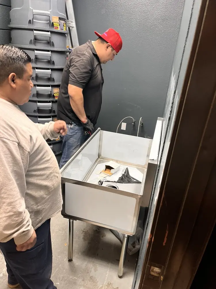 Commercial plumbing and sink installation in Madisonville